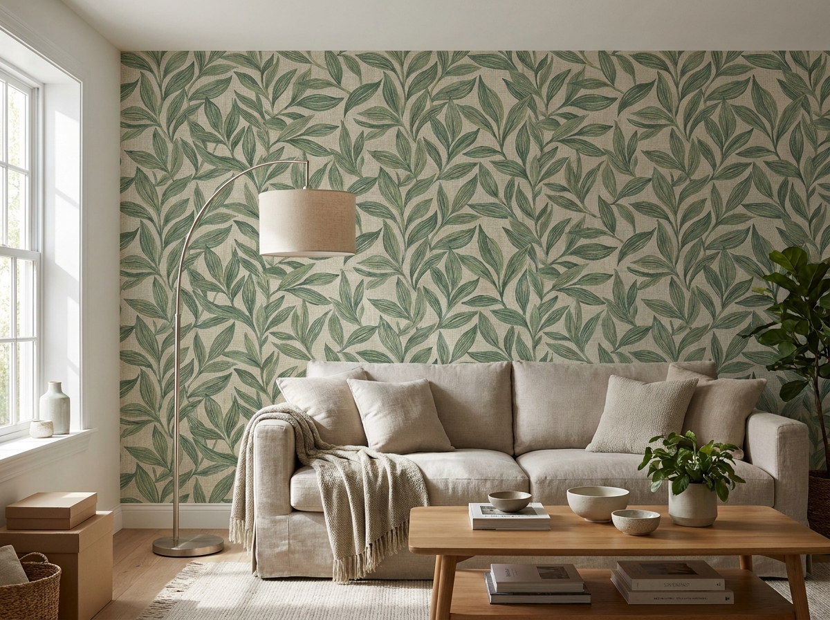 Tekstil Yaprak Deseni — salon