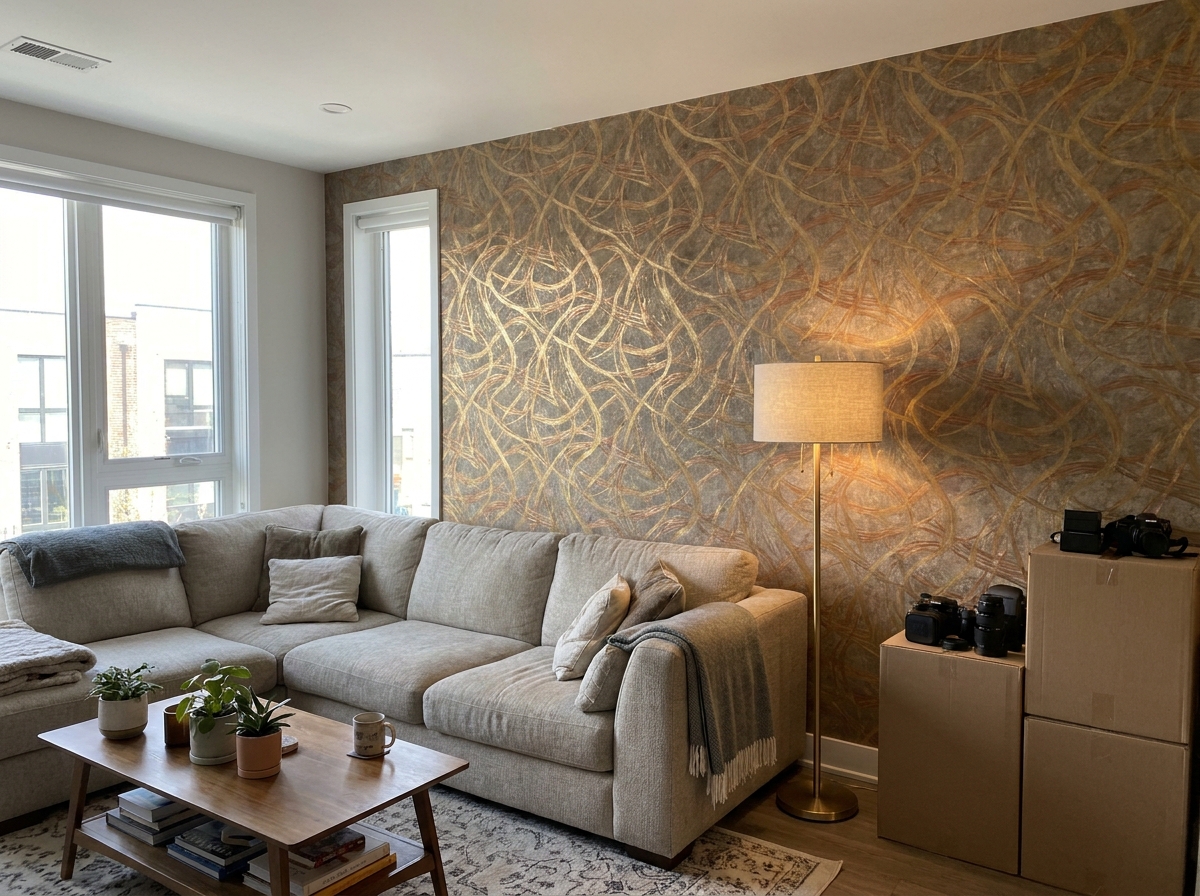 Vinil Metalik Desen — salon