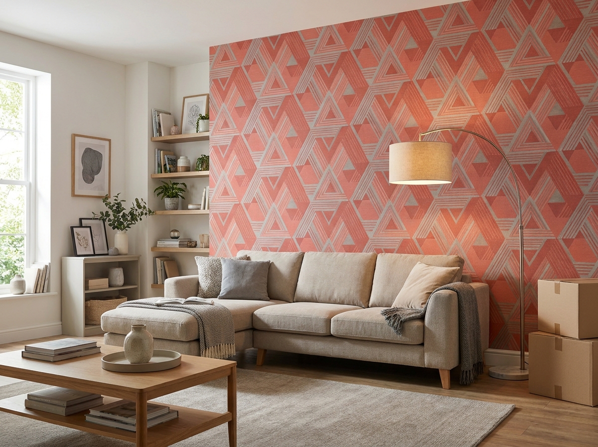 Vinil Geometrik Desen — salon